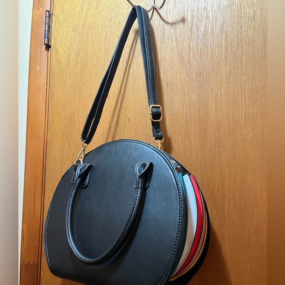 *NWOT* TIMMY WOODS of Beverly Hills (Renee Collection) Round Satchel Handbag - Picture 3 of 8